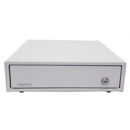 Approx Cajón portamonedas AppCash33WH Manual y Automático Blanco para efectivo